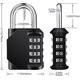 thumbnail image 4 of Padlock Combination Lock Locker Gym, 4 Digit Number Code Lock, Padlock, Combination Lock, Number Lock Weatherproof for Basement Door, Garden Fences (B, 4 of 5