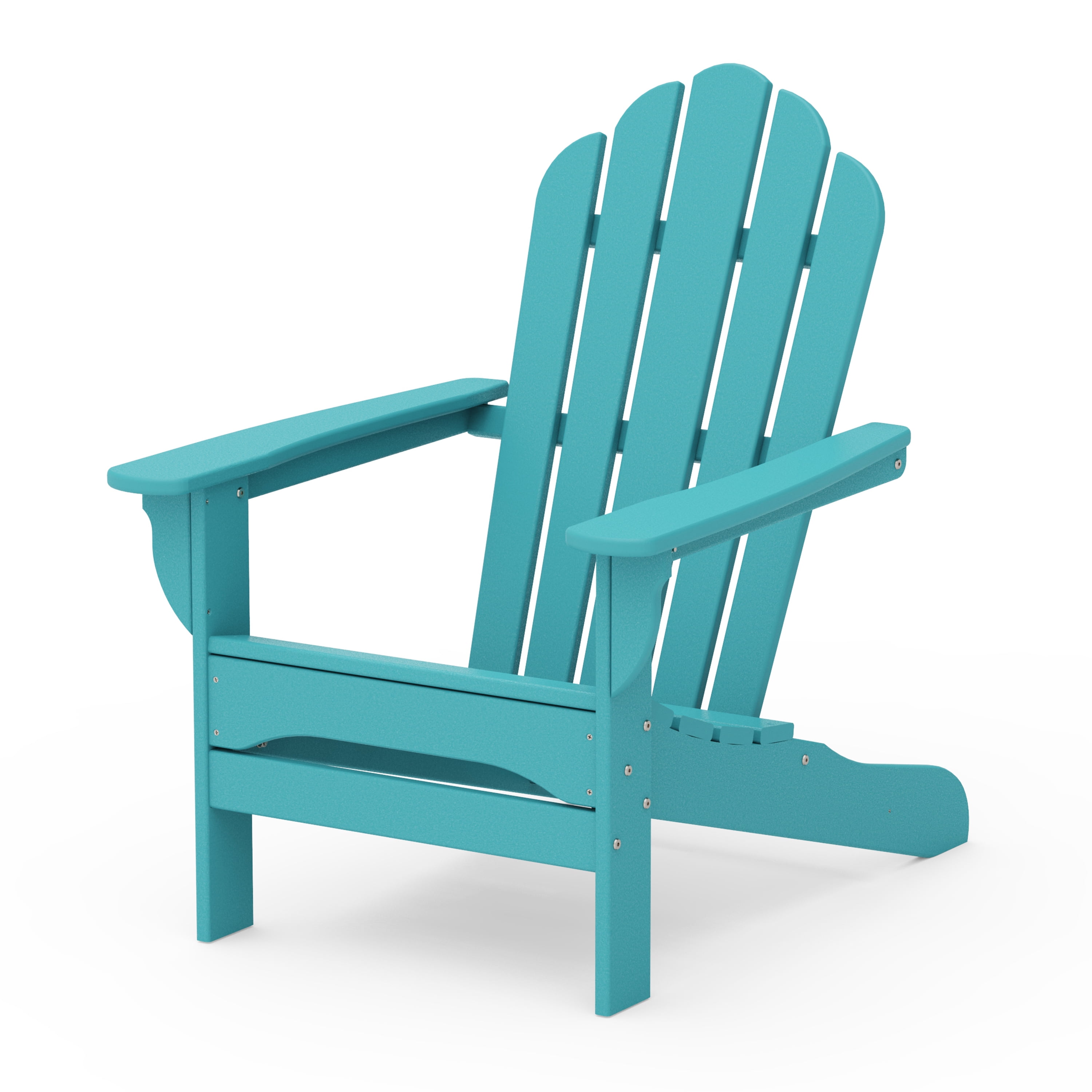 Better Homes & Gardens by POLYWOOD Southlake Outdoor Flowerback Adirondack Chair, All-Weather HDPE, Patio Seat, Aruba