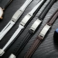 thumbnail image 3 of Jiaroswwei Men Bracelet Alloy Portable Braided Multi Layers Hollow Out Men Bangles Gift, 3 of 8