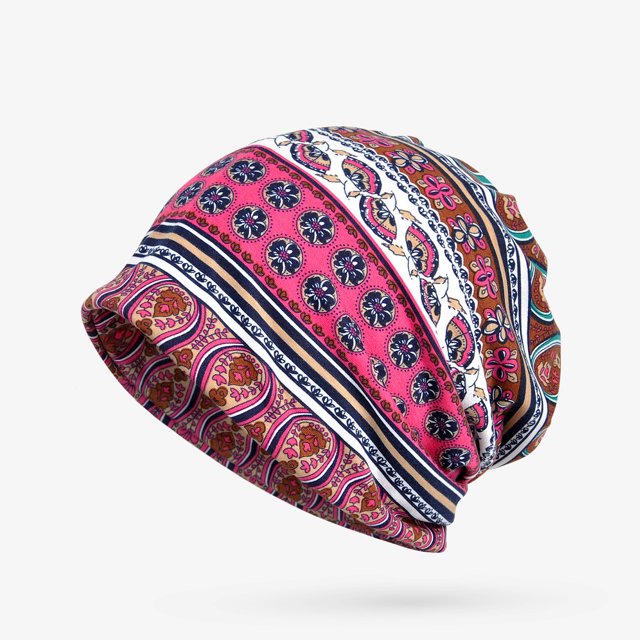 Gorro tipo jersey de primavera, otoño e invierno, para mujer, con forma de luna, babero, estilo étnico de doble propósito, con cintas cálidas de terciopelo, bolso para mujer, tocado