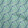 thumbnail image 1 of oneOone Velvet Mint Green Fabric Asian Suzani Craft Projects Decor Fabric Printed By The Yard 58 Inch Wide, 1 of 5