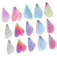 thumbnail image 2 of 100 piezas de decoraciones de alas de libélula simuladas hechas a mano para bricolaje, arte de tela, alas de libélula, artesanía para decoración (color aleatorio), 100 piezas, 2 of 2