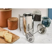 Frieling Double-Walled Stainless-Steel French Press Coffee Maker, Polished, 17 Ounces