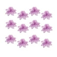 thumbnail image 5 of 12Pcs Christmas Flower Ornaments Hollow out Glitter Artificial Xmas Flower Adornment Christmas Party Decoration (Purple), 5 of 10