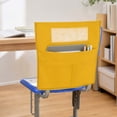 thumbnail image 2 of Chair Pockets for Classroom,16.54x18.9 Inch Chair Hanging Bag with 3 Chair Storage Slot and Clear Name Tag,Desk Sundry Storage and Sorting,Yellow, 2 of 5
