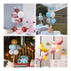 thumbnail image 3 of 7pz Soporte Porta Globos Base Centro Mesa Decoración Fiestas Malubero Transparente, 3 of 4