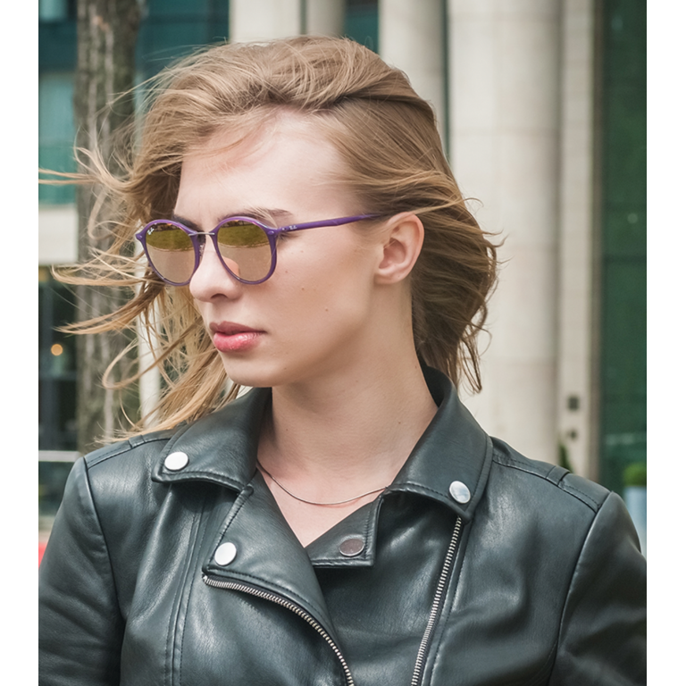 Ray Ban RB 4242 6034-2Y LightRay - Violet-Copper 49-21-140  display picture 3