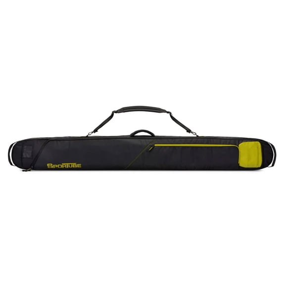 Sportube Traveler Lightweight Fully Padded Single Pair Ski Bag with Handles and Pocket