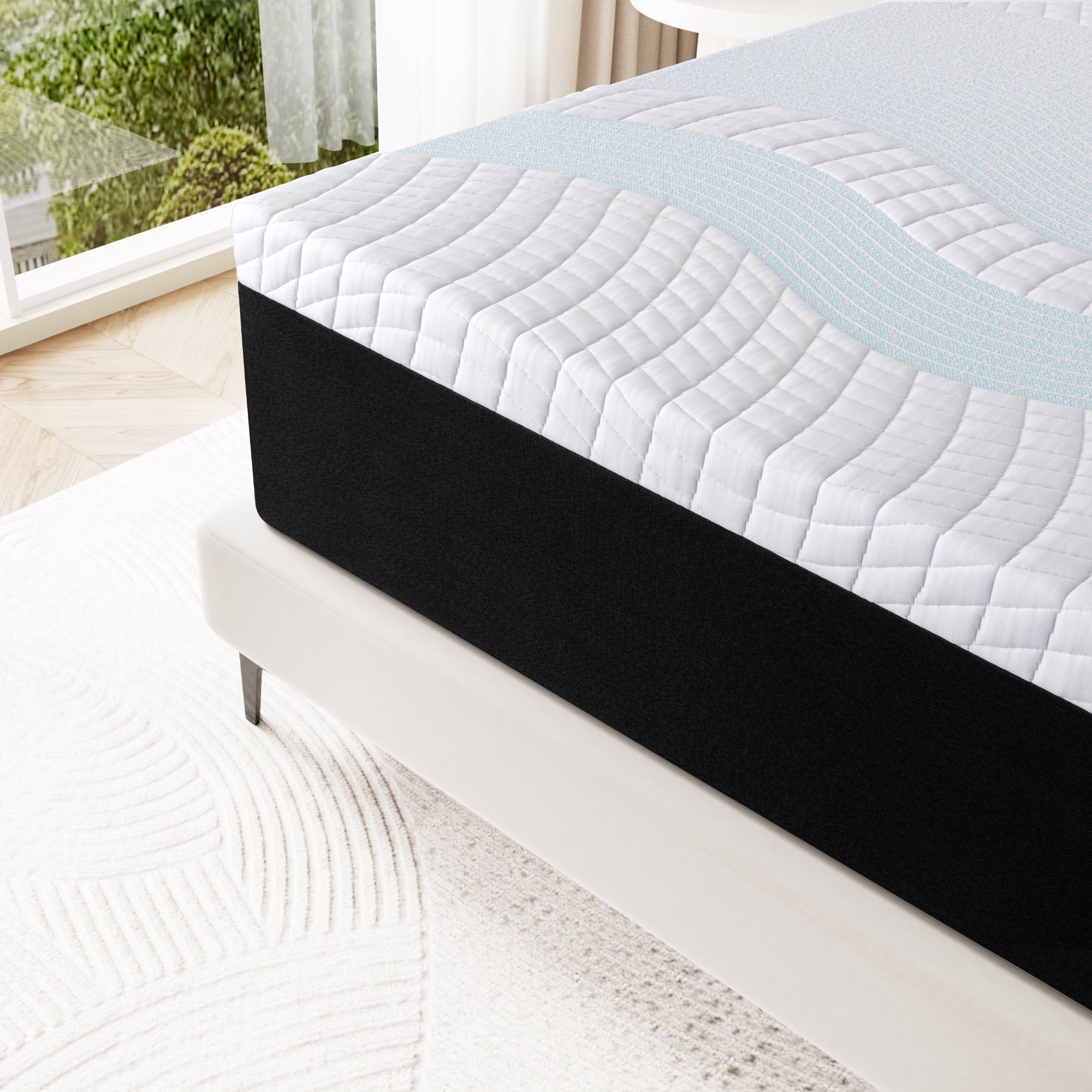 Full Size Mattress, 8" Medium Gel Memory Foam Mattress in a Box, Pressure Relieving for Adult