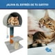 thumbnail image 5 of Rascador para Gatos 75 cm de Alto – Juguetes para Gatos y Cama para Gato Casa para Gato, Cama y Rascador -Todo en 1 El Hogar Perfecto para tu Gato – Rascadores Gatos Incluye Catnip Líquido GOLDEN KING IGLUGRACLA, 5 of 8