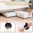 thumbnail image 2 of Organizador de almacenamiento bajo la cama Vincona, 2 unidades, beige, 78 x 40 x 18 cm, 2 of 8