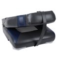 thumbnail image 6 of NORTHCAPTAIN S1 Deluxe High Back Folding Boat Seat,Stainless Steel Screws Included,White/Charcoal/Navy Blue（1 Seat）, 6 of 7