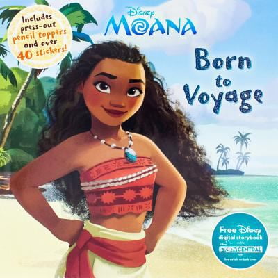 Pre-Owned Disney Moana: Born to Voyage: Includes Press-Out Pencil Toppers and Over 40 Stickers! (Paperback)