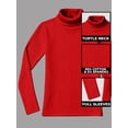 thumbnail image 4 of Red Turtleneck Men Long Sleeve Knitted Shirt Ultra SoftTurtle Neck Sweater James For Men (S), 4 of 7