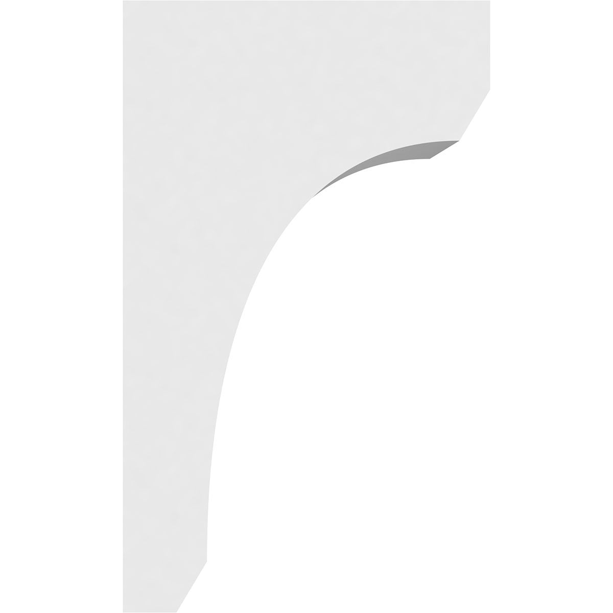 5"W x 6"D x 10"H Standard Legacy Architectural Grade PVC Corbel