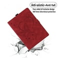 thumbnail image 5 of Dteck Case For Samsung Galaxy Tab A7 Lite 8.7-inch T220 T225,Magnetic Leather Butterfly Pattern Card Holder Wallet Hybrid Rubber Kickstand Case Cover for Galaxy Tab A7 Lite 8.7" 2021,Red, 5 of 6