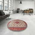 thumbnail image 4 of Ahgly Company Machine Washable Indoor Rectangle Traditional Tan Brown Area Rugs, 6' x 9', 4 of 7