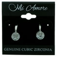 thumbnail image 2 of Dangle Earrings With CZ Accent For Women Silver-Tone, 2 of 2
