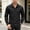 Black, variant on Men's Minimalist Solid Color Long Sleeve Button-Down Shirt, Contrast Zipper Pocket Detail, Simple Style Daily Commute Street Casual Top Gray M
