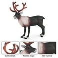 WANGJIAOID Children's Animal Model Static Solid Male Red Deer Deer