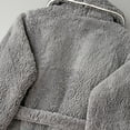 thumbnail image 5 of Matching Robes for Couples Soft Plush Bathrobes Fuzzy Robe Bath Pjs Warm Long Sleeve Long Winter V Neck Thick Pocket Spring Flannel Bathrobe, 5 of 8