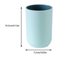 thumbnail image 2 of Toothbrush Cup for Bathroom Organization, Double Layer Minimalist Mouthwash Mug Designed for Couples and Daily Dental Care Hygiene in Matte Finish, 2 of 4