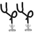 thumbnail image 4 of LEEYNEER Fishing Pole Storage Rack Steel Black 2Pcs, 4 of 8
