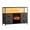Black, variant on 43" Black Engineered Wood TV Stand with 14" Electric Fireplace & LED
