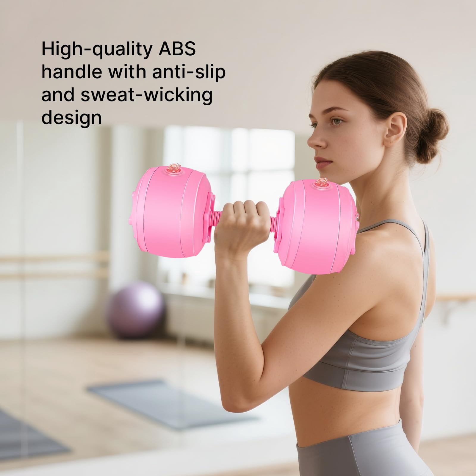 Travel Weights Water Filled Dumbbell Set Of 2 6lb Hand For Women At Home Gym Exercise