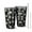 Black Daisy Flower, variant on 16oz Tumblers Green Daisy Flower White Blooms Pattern Stainless Steel Vacuum Insulated Double Wall Travel Tumbler Cups Mug with Lid and Straw,Cleaning Brush for Coffee,Tea