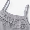 thumbnail image 5 of Kogui Girls Tank Tops for Dance Girl's Ruched Floral Print Tank Top Square Neck Sleeveless Cropped Tops 5T 6T (Grey,5-6 Years), 5 of 9