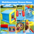 thumbnail image 6 of WELLFUNTIME Inflatable Bounce House with Blower, Bouncy Castle with Slide, Jumping Area, Ball Pit for Kids Backyard, 6 of 8