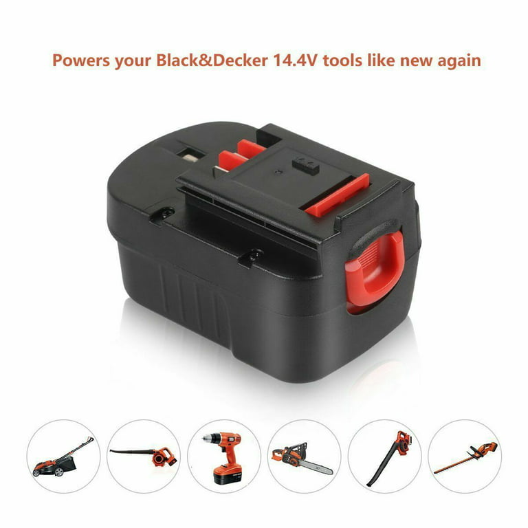 for Black and Decker Firestorm 14.4V Battery Replacement | Hpb14 4.8Ah Ni-MH Battery 3 Pack