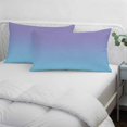 thumbnail image 4 of Ombre Blue Purple Pillow Covers 16"x24", Colorful Painting Soft Brushed Microfiber Breathable Throw Pillow Covers, Decorative Pillowcase with Zipper for Couch Sofa Bedroom Living Room, 4 of 9