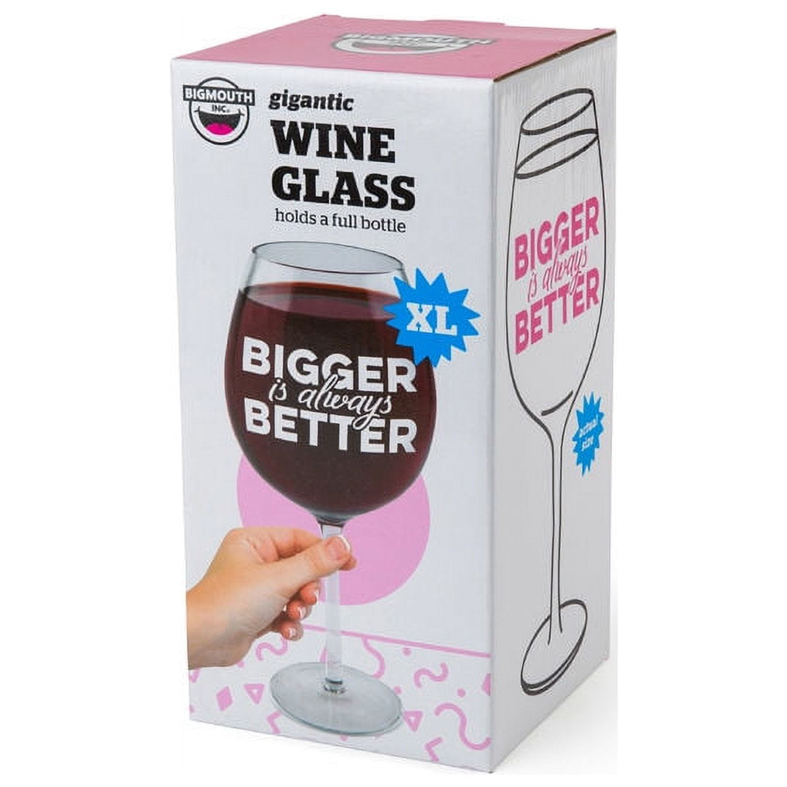  BigMouth Inc. Wine Bottle Glass - “I Need a Huge