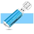 thumbnail image 6 of Memory Card Reader Adapter, Multi Function Card Reader for Phone PC, SD TF MicroSD MS Card Reader for Camera, High Speed USB Card Reader for Laptop Desktop, Blue, 6 of 6