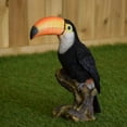 thumbnail image 4 of Hi-Line Gift Ltd Toucan on Stump Statue, 4 of 6
