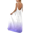 thumbnail image 2 of Vestido sin mangas de cuello redondo para niñas, moda para niñas, lindo vestido largo con tirantes sueltos y cordón en la espalda con degradado de color, 2 of 9