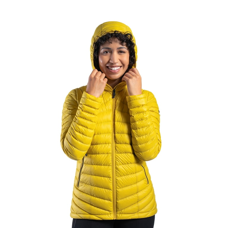 Forclaz Trek 100, 23°F Real Down Packable Puffer Jacket, Women's, Yellow,  Extra Large 