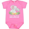 thumbnail image 3 of Inktastic I'll Never Forget That My Papa Loves Me with Cute Elephants Boys or Girls Baby Bodysuit, 3 of 5