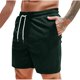 thumbnail image 2 of pstuiky Abreviatura para hombres, Pantalones cortos deportivos para hombre con cintura elástica, bolsillos y cordones para hacer ejercicio en casa Pantalones cortos cargo, 2 of 7
