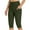 Army Green, variant on Yoga Leggings Womens Workout for Women High Waisted with Pockets Women Solid Pants Crop Pants Women Knee Length Exercise Capris for Casual Summer