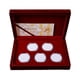 thumbnail image 1 of Caja de almacenamiento de monedas de caja contenedor con cojín para monedas colección, 1 of 5