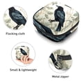 thumbnail image 3 of Crow Pad Bag Period Bag Sanitary Pad Storage Bag - Mini Pouch for Period - Velvet, Sponge, and Oxford Fabric - 4.7x6.6x6.6 in, 3 of 6