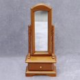 thumbnail image 3 of Cute 1:12 Scale Dollhouse Wood Mirror Miniature Life Scene Mini Furniture Bedroom girls and boys toy Decor Ornament Accessory Gifts, 3 of 8