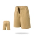 thumbnail image 2 of Lenago Cargo Shorts for Men Shorts for Men Men's Sports Shorts With Pockets for Running Outdoor Casual And Cycling Drawstring Shorts Beige XL, 2 of 5