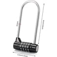 thumbnail image 3 of Master Lock Combination Padlock Digital Password Padlock 4 Digit Combination Lock For Gym, School, Work Lockers, Fences, Hasps, Sheds, Tool Boxes, 3 of 5
