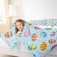thumbnail image 4 of Manfei Kawaii Easter Egg Bedding Comforter Set, Colorful Polka Dots Twin Comforter Sets, Teens Boys Girls Kids Reversible Bedding Set, Super Cozy Room Decor, 2-Piece, 4 of 8