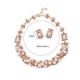 thumbnail image 6 of SmartBy 2 Pcs/Set Wedding Jewelry Set Imitation Pearl Multi Color Royal Luxurious Smooth Surface Women Necklace Earrings Set Female Accessory, 6 of 7