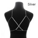 thumbnail image 2 of Boho Crystal Body Chain Silver Rhinestone Arnés Bra Jewelry Beach Bikini Body Jewelry para mujeres y niñas TUNC Sencillez, 2 of 3